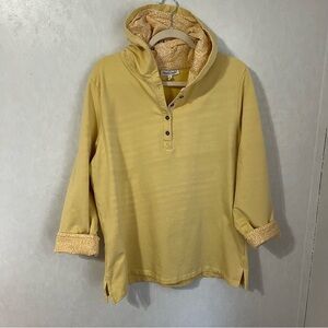 NorthStyle Pullover Yellow Hoodie Sweatshirt Hand warmer Pocket